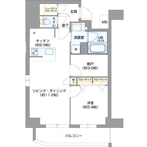 Metrosa谷町六丁目Southの間取り図