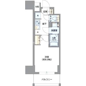 Metrosa谷町六丁目Southの間取り図