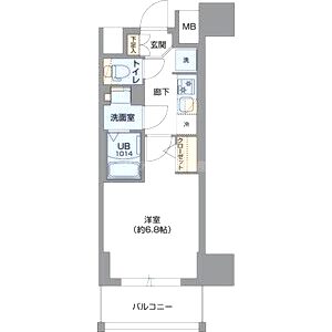 Metrosa谷町六丁目Southの間取り図