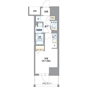 Metrosa谷町六丁目Southの間取り図