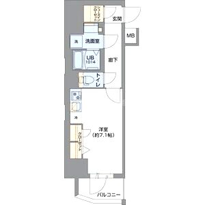 Metrosa谷町六丁目Southの間取り図