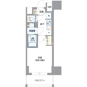 Metrosa谷町六丁目Southの間取り図