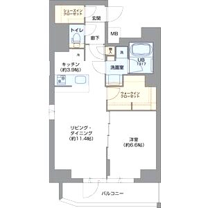 Metrosa谷町六丁目Southの間取り図