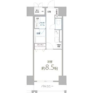 リラシオ西明石駅前の間取り図