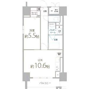 リラシオ西明石駅前の間取り図
