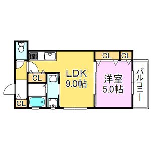 クリエオーレ庄内栄町IIの間取り図