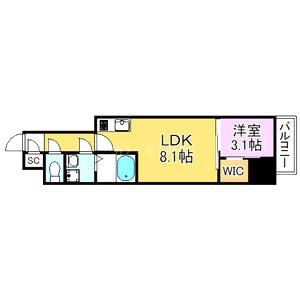 レーヴメゾン出屋敷の間取り図