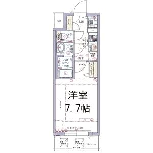 ラピーヌ南堀江レジデンスの間取り図