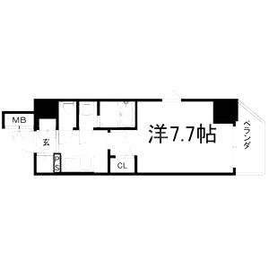 ラピーヌ南堀江レジデンスの間取り図
