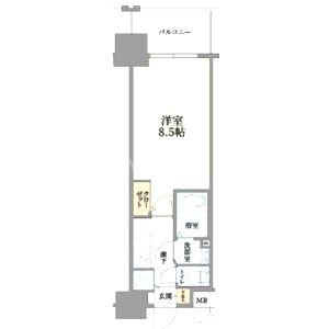 クリスタルグランツ梅田IIの間取り図