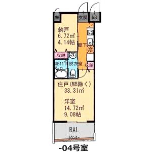 グランシアター高井田の間取り図