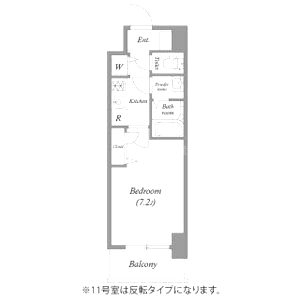 プランドール北浜の間取り図