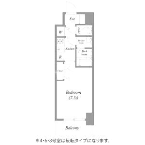 プランドール北浜の間取り図