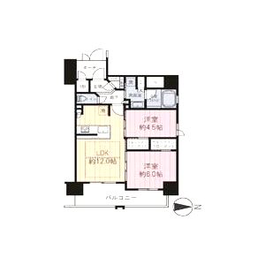 クレアホームズフラン本町橋の間取り図