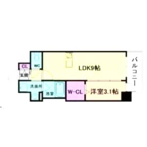 プレサンス塚本ミッドマークの間取り図