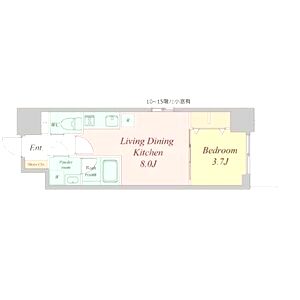 エスリードレジデンス大阪谷町ザ・マークスの間取り図