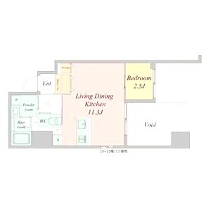 エスリードレジデンス大阪谷町ザ・マークスの間取り図