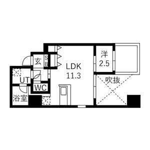 エスリードレジデンス大阪谷町ザ・マークスの間取り図
