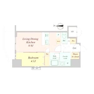 エスリードレジデンス大阪谷町ザ・マークスの間取り図