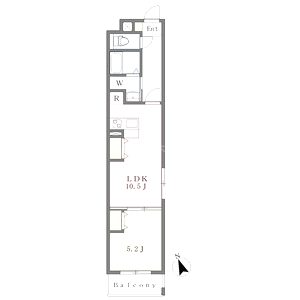 MISTRAL神屋町の間取り図