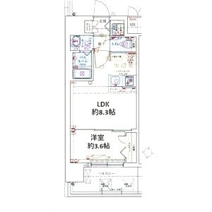 スワンズシティ大阪エスクレアの間取り図