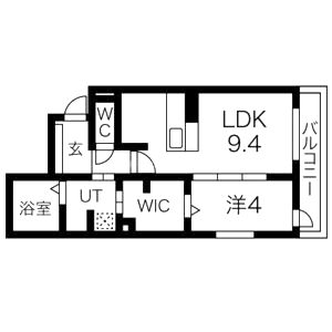 アベニール西宮北口の間取り図