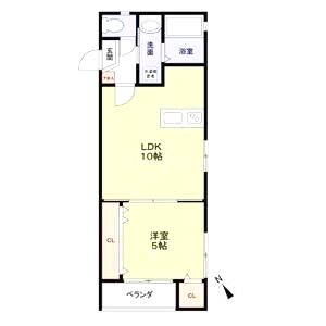 シティコート八尾WEST(A)の間取り図