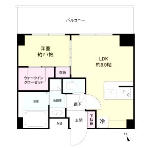セレニテ兵庫エクラの間取り図