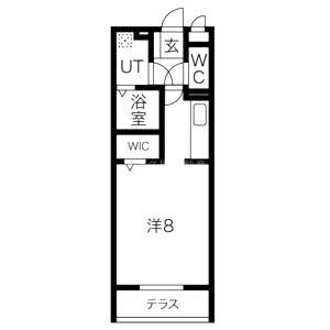 フォレストコート逆瀬川の間取り図