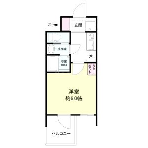 セレニテフラン新大阪の間取り図