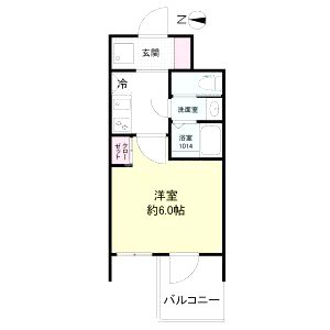 セレニテフラン新大阪の間取り図