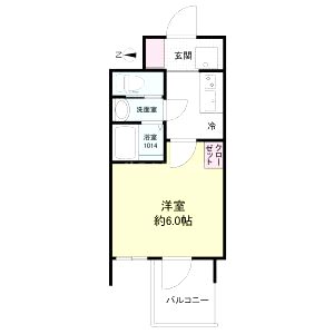 セレニテフラン新大阪の間取り図
