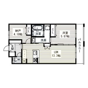 グローコートVIIの間取り図