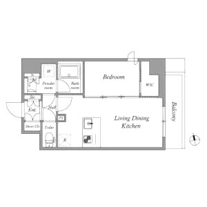 AUFTAKT 天王寺の間取り図