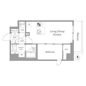 AUFTAKT 天王寺の間取り図