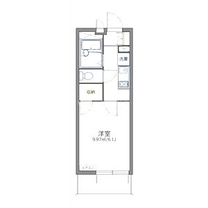 レオパレストライズ2の間取り図
