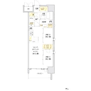 リビオメゾン新大阪の間取り図
