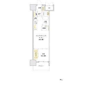 リビオメゾン新大阪の間取り図