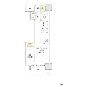 リビオメゾン新大阪の間取り図