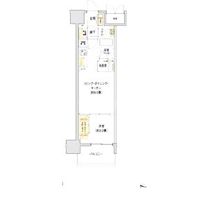 リビオメゾン新大阪の間取り図