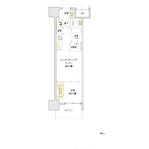 リビオメゾン新大阪の間取り図