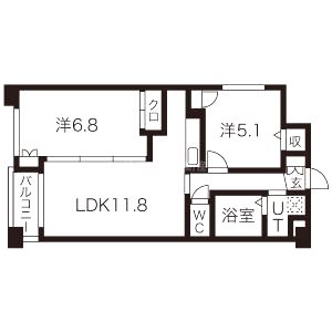 プラネシア神宮道の間取り図