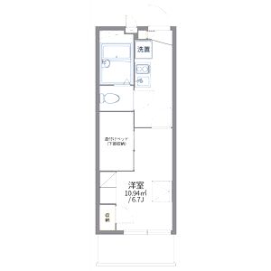 レオパレス西京の間取り図