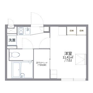 レオパレスNKサウスキャッスルの間取り図