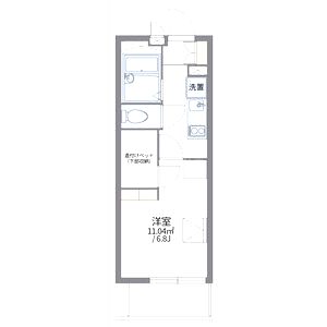 レオパレスルーエ六甲の間取り図