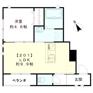 MAIKA‘I TEZUKAYAMAの間取り図