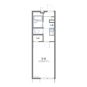 レオパレスクレエ豊中の間取り図