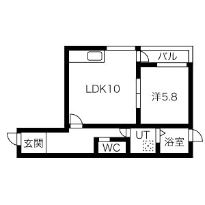 I. Residence天王寺の間取り図