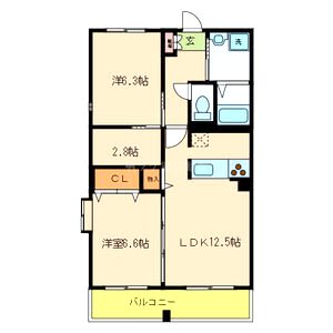 アビタシオンデュプルミエの間取り図