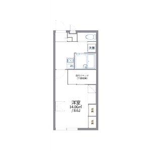 レオパレスE&WIMAMURAの間取り図